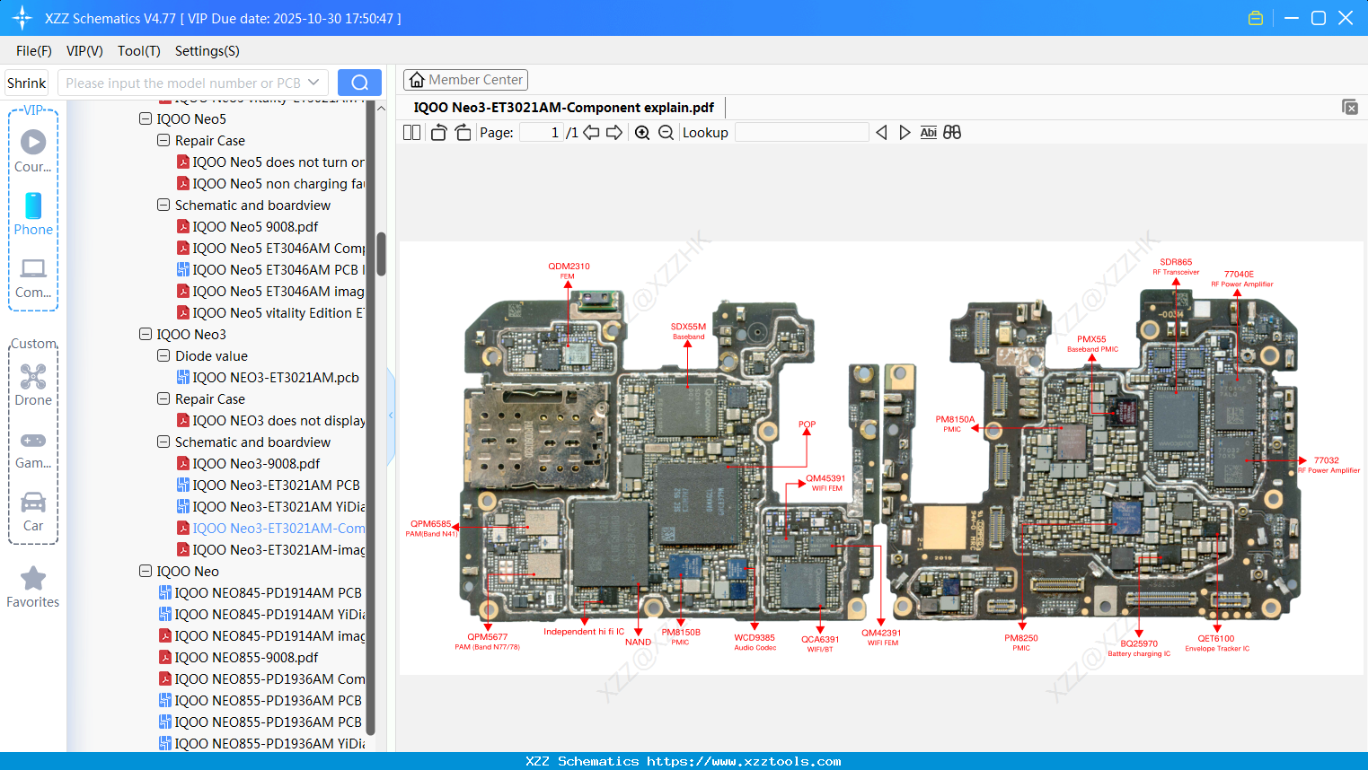 VIVO IQOO Neo3-ET3021AM-Component Explain